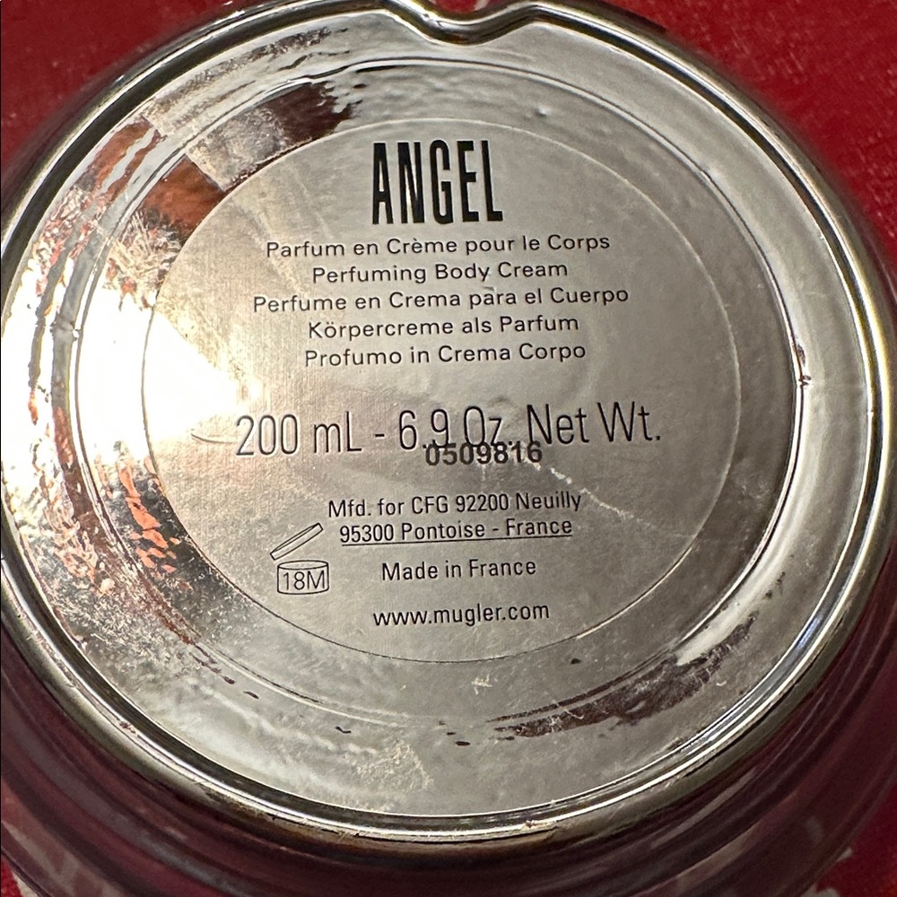 Thierry Mugler Angel Perfuming Body Cream - Silver Designer Jar - Empty - Picture 5 of 8